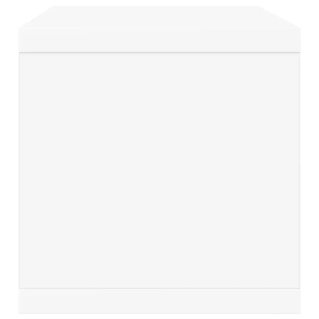 Rack per Stoccaggio CD 2 pz Bianco 40 x 17 x 17 cm 8012707