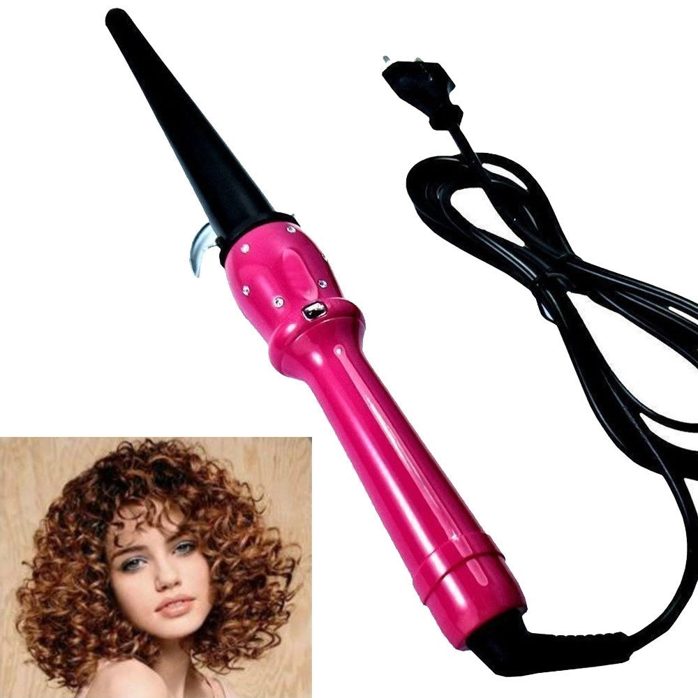 Trade Shop - Ferro Conico Piastra Arricciacapelli Professionale Per Capelli Ricci Arriccia -