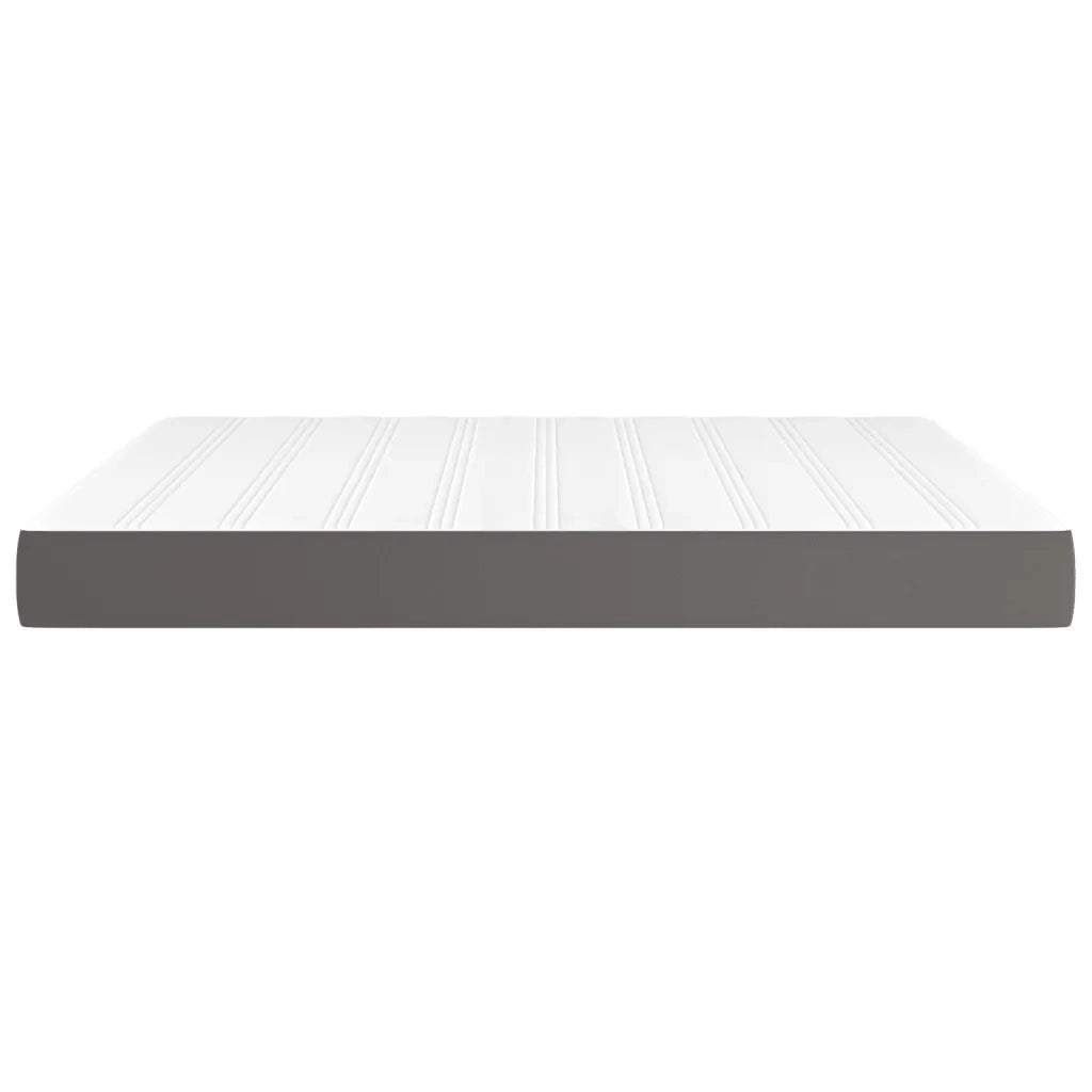 Materasso a Molle Grigio 160x200x20 cm in Similpelle