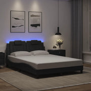 Giroletto Viana con LED senza Materasso Grigio 140x200 cm 3214025