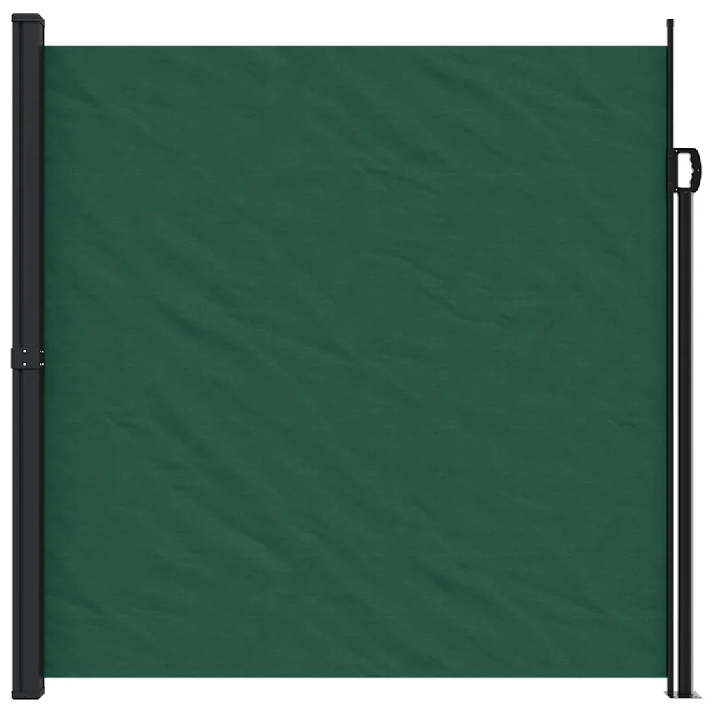 Tenda da Sole Laterale Retrattile Verde Scuro 200x500 cm