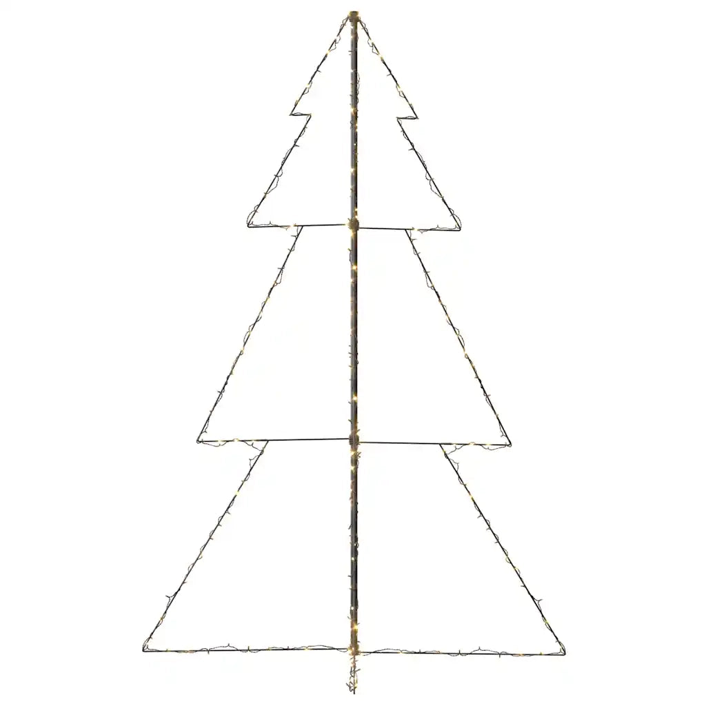 Albero di Natale a Cono-Luci decorative natalizie 240 LED per Interni Esterni 118x180 cm 354260