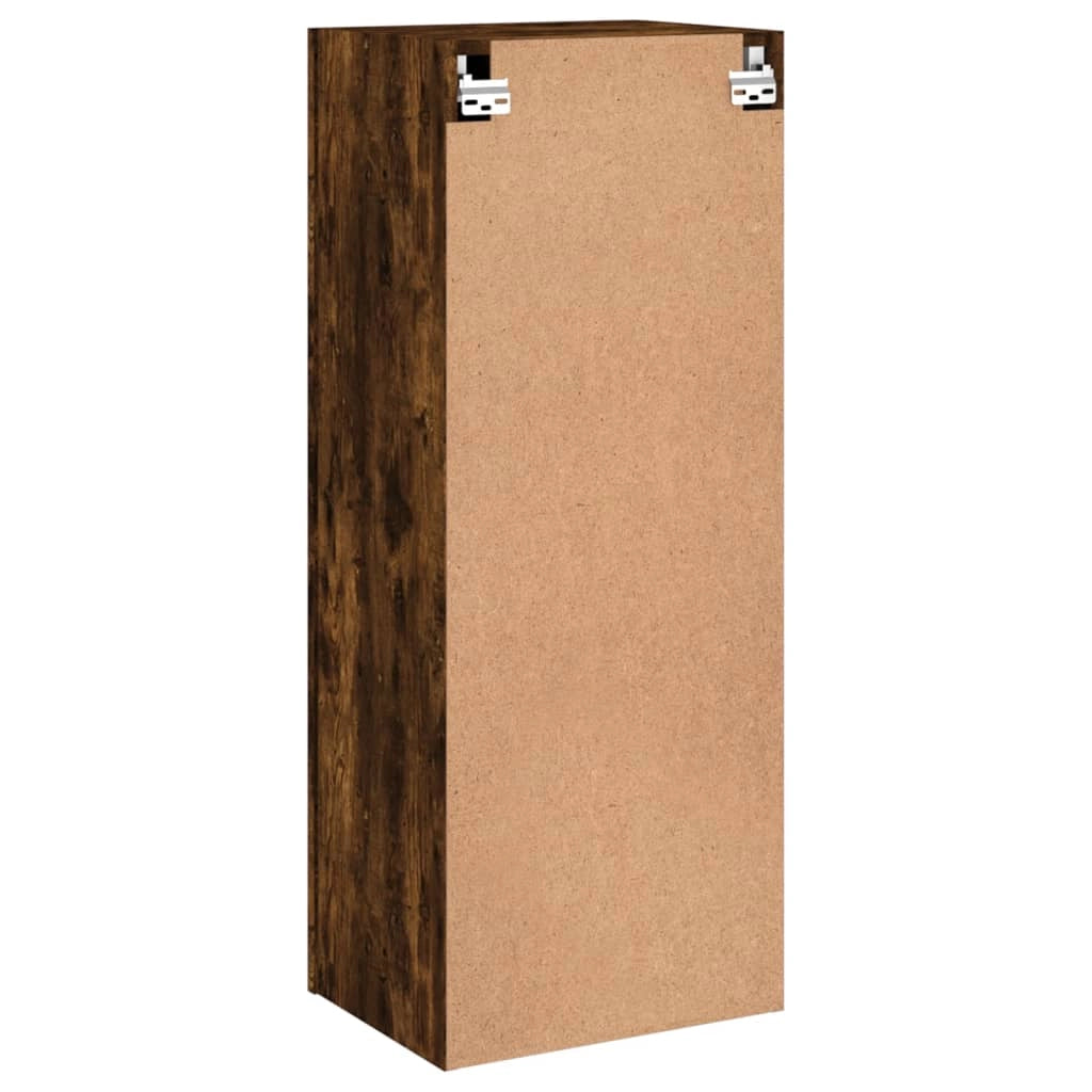 Mobile TV multimediale mensola TV credenza TV sala da pranzo soggiorno camera da letto a parete rovere affumicato 40,5 x 30 x 102 cm legno ingegnerizzato marrone 02_0028131