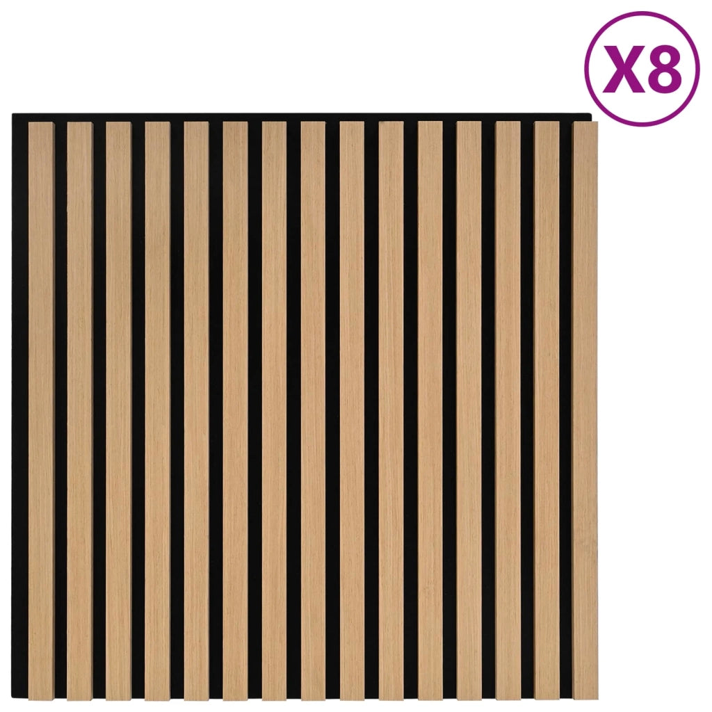 Pannelli da parete 8 pz Naturale 60,5 x 60 cm CFW8016813