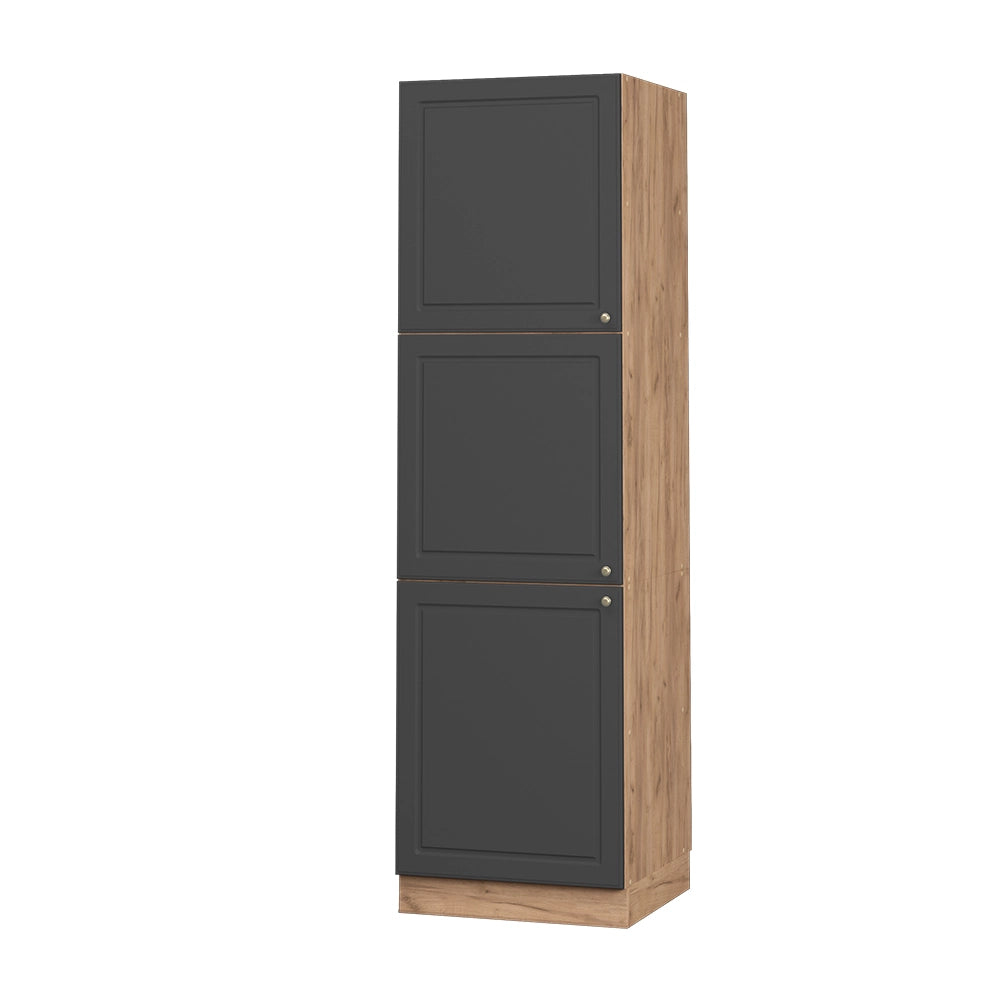 Mobile per forno da incasso Fame-Line Antracite-oro/Rovere dorato 60 cm Vicco