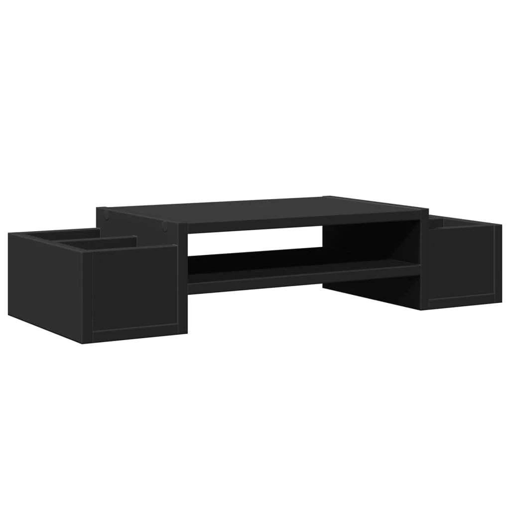 Supporto per monitor scrivania con contenitore legno ingegnerizzato nero 02_0044927