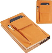 Protezione acquatica per libri con copertina in pelle PU, tasche per penne e adatta per paperback e notebook, ideale come regalo per gli amanti dei libri e i compagni di classe - Dimensioni 6,1 × 8,54 pollici.