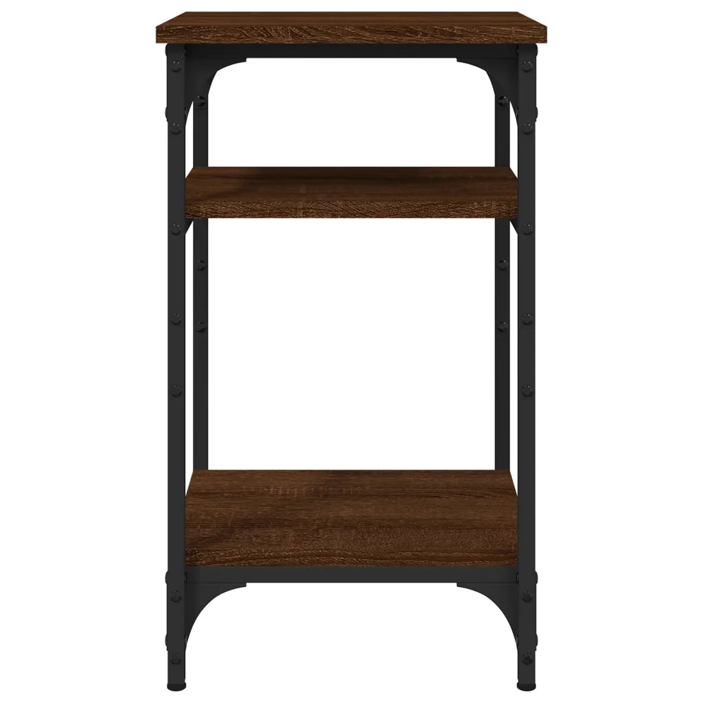 Tavolino Rovere Marrone 35x30x60 cm in Legno Multistrato 825806