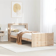 vidaXL Giroletto con Testiera 75x190 cm in Legno Massello di Pino