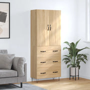 Credenza Rovere Sonoma 69,5x34x180 cm in Legno Multistratocod mxl 107446