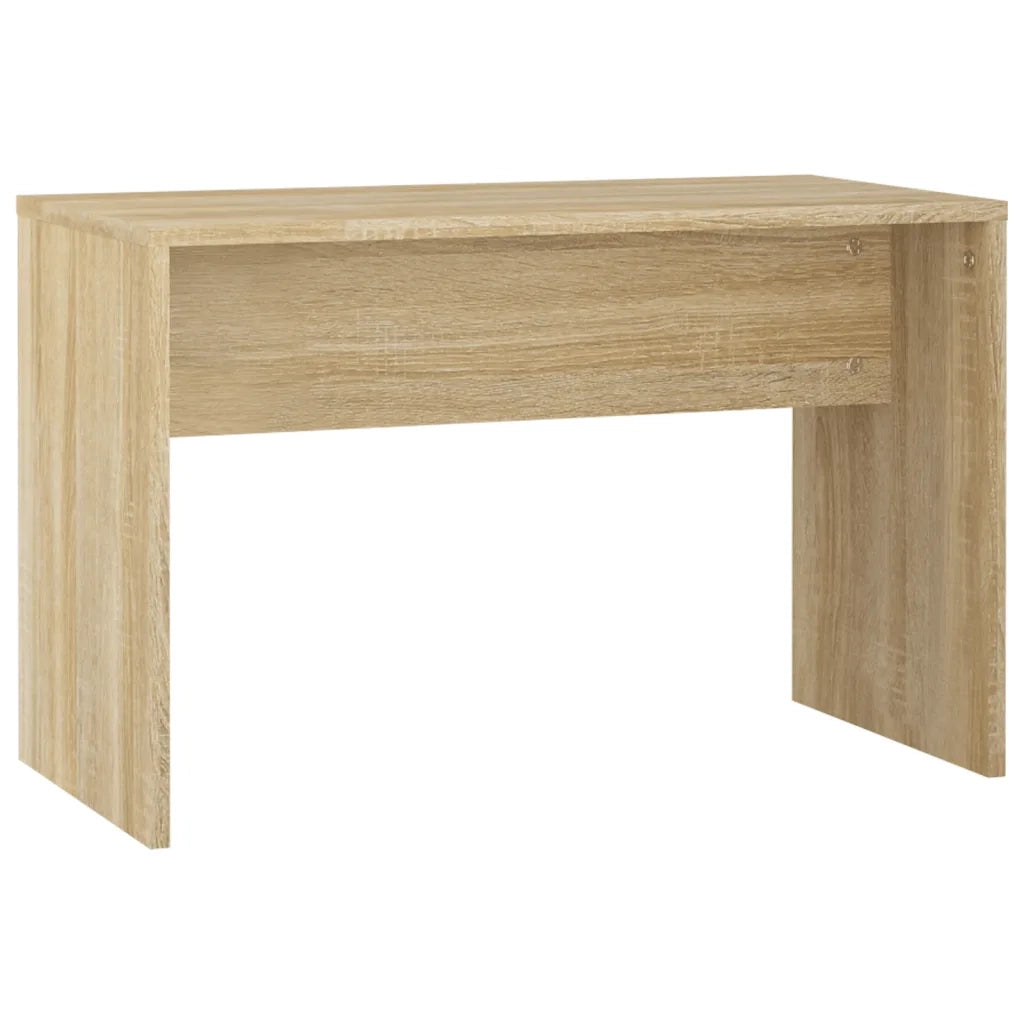 Set Tavolo da Toeletta con LED Rovere Sonoma Legno Multistrato