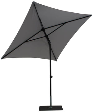 Ombrellone da Giardino 2x2 m Palo Ø38 mm in Alluminio Tessuto Olefin Trend Grigio