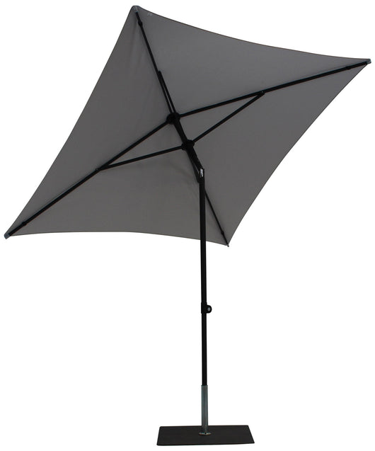 Ombrellone da Giardino 2x2 m Palo Ø38 mm in Alluminio Tessuto Olefin Trend Grigio