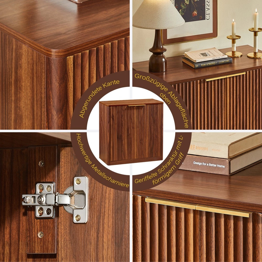 Credenza Buffet ¨C MINIMAL ¨C Marrone, Ripiani Regolabili, 80x40x80 cm