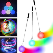 Set di 3 palline led glow-poi con colori arcobaleno e effetto stroboscopico - Set di palline per principianti