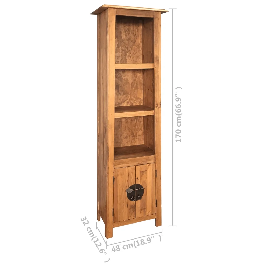 Set da Bagno 5 pz in Legno Massello di Pino 275425