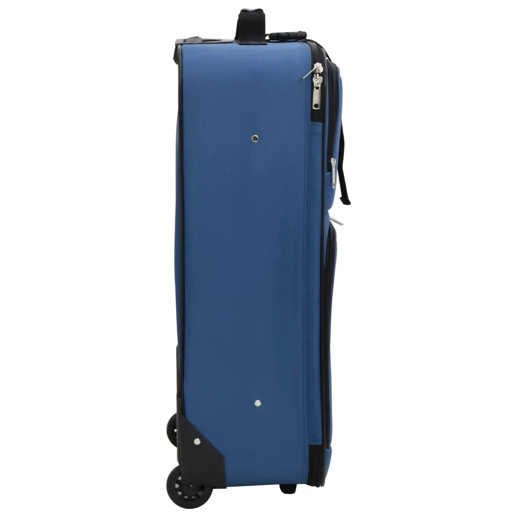 Set Valigie da Viaggio 5 pz Blu in Tessuto 4002829