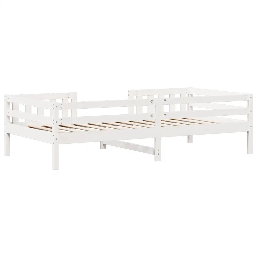 Letto senza Materasso Bianco 90x200 cm Legno Massello di Pino 846974