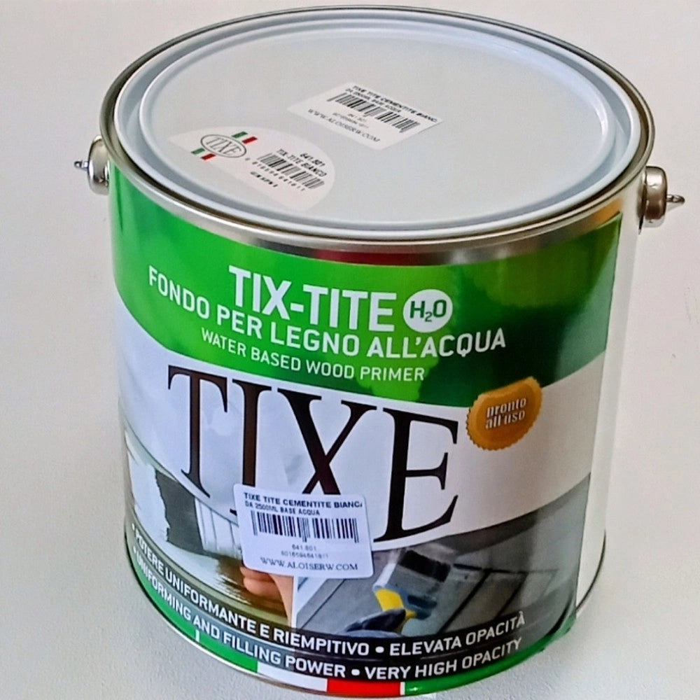 Tixe tix-tite h₂o 2,5 fondo primer bianco opaco per muro e legno base acqua