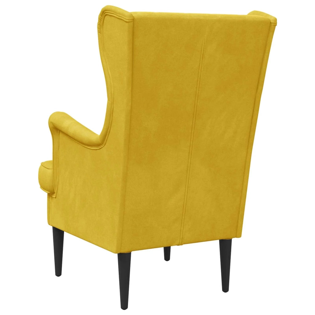 Poltrona Giallo Velluto