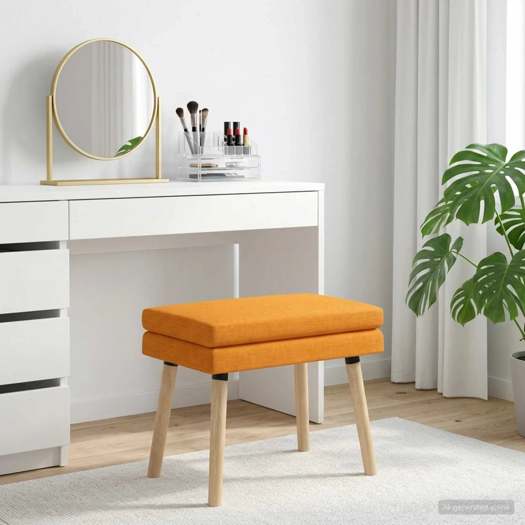 Panchina a doppio strato Giallo Scuro 60 x 40 x 46 cm Tessuto 42038426