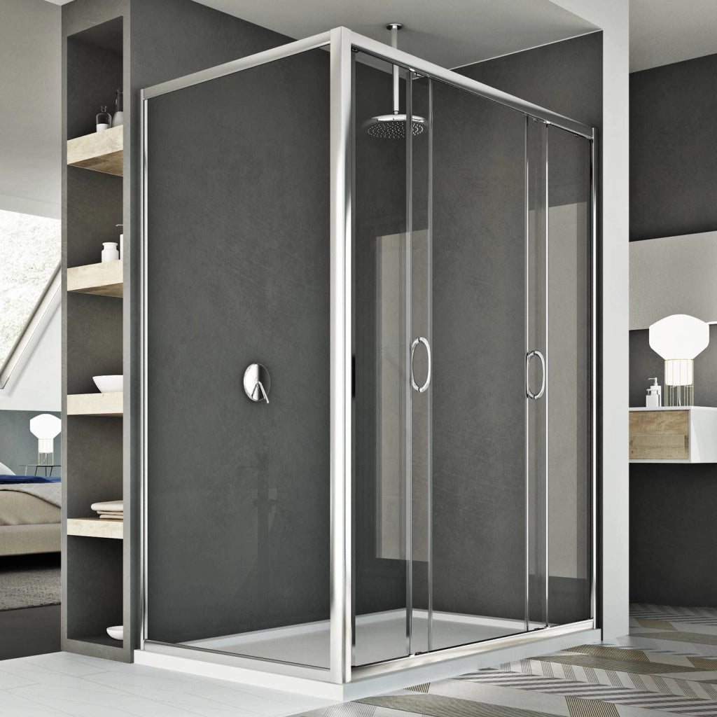 Box Doccia 80x150 CM H185 trasparente mod. Replay Duo 2 Ante