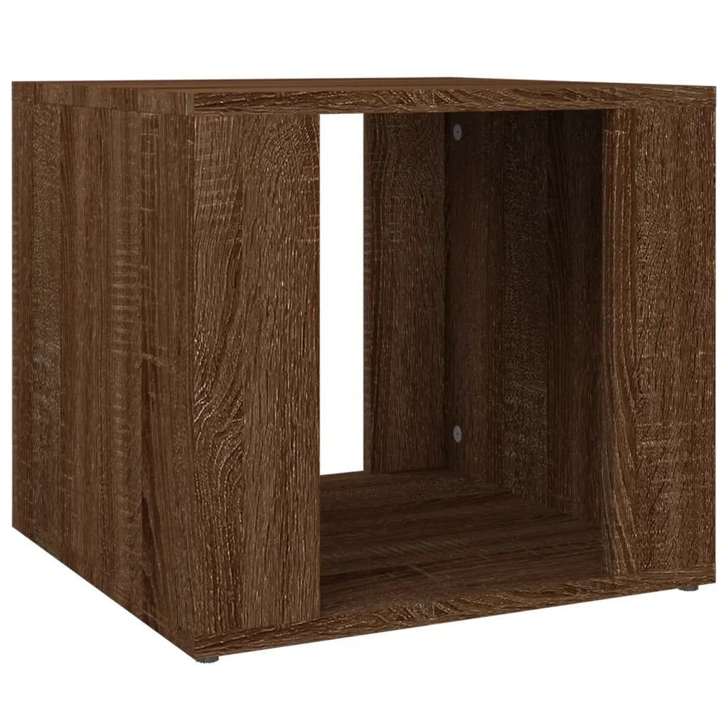 Comodino | Armadio da Notte | Mobiletto da notte Rovere Marrone 41x40x36 cm in Legno Multistrato