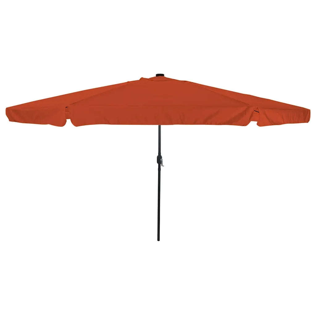Ombrello da giardino Terracotta 395 x 395 x 245 cm Poliestere 42003649
