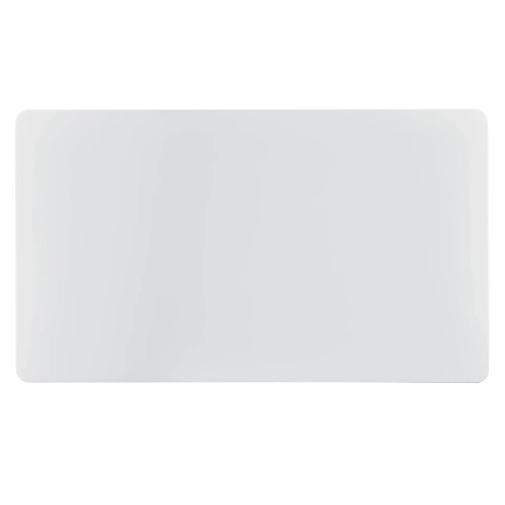 Tavolo da pranzo/cucina/soggiorno per 4 persone piano in MDF gambe in acciaio a forcina 120 x 70 x 75 cm bianco e nero 03_0004275
