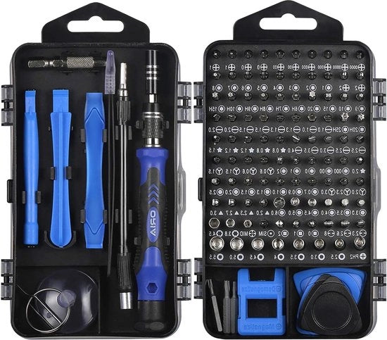 Set di chiavi a torsione magnetica - 120-in-1 kit di riparazione con 101 bit per iPhone, Mac, PC, orologio