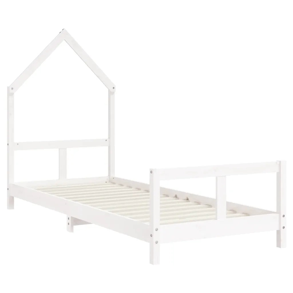 Giroletto per Bambini-Struttura Letto Bambini Bianco 80x200cm in Legno Massello di Pino 976816