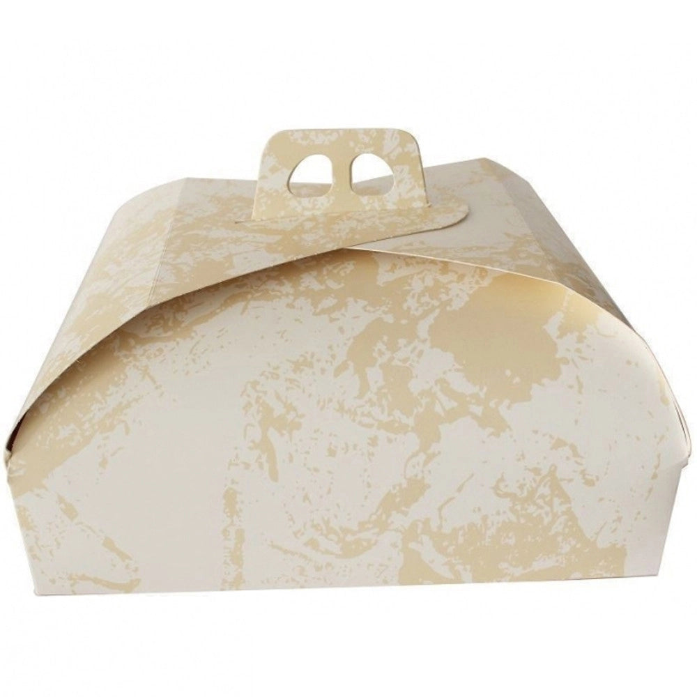 Trade Shop - Set 3pz Scatola Porta Torta Cartone Dolce 33x33cm Carta Compleanni Festa Party -