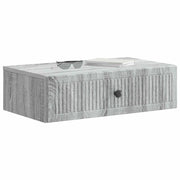 Tavolino da Parete Laterale | Tavolo laterale | Tavolino Grigio Sonoma 59 x 34,5 x 17 cm