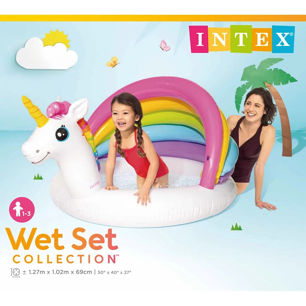 INTEX Piscina per Bambini Unicorno 127x102x69 cm 92530