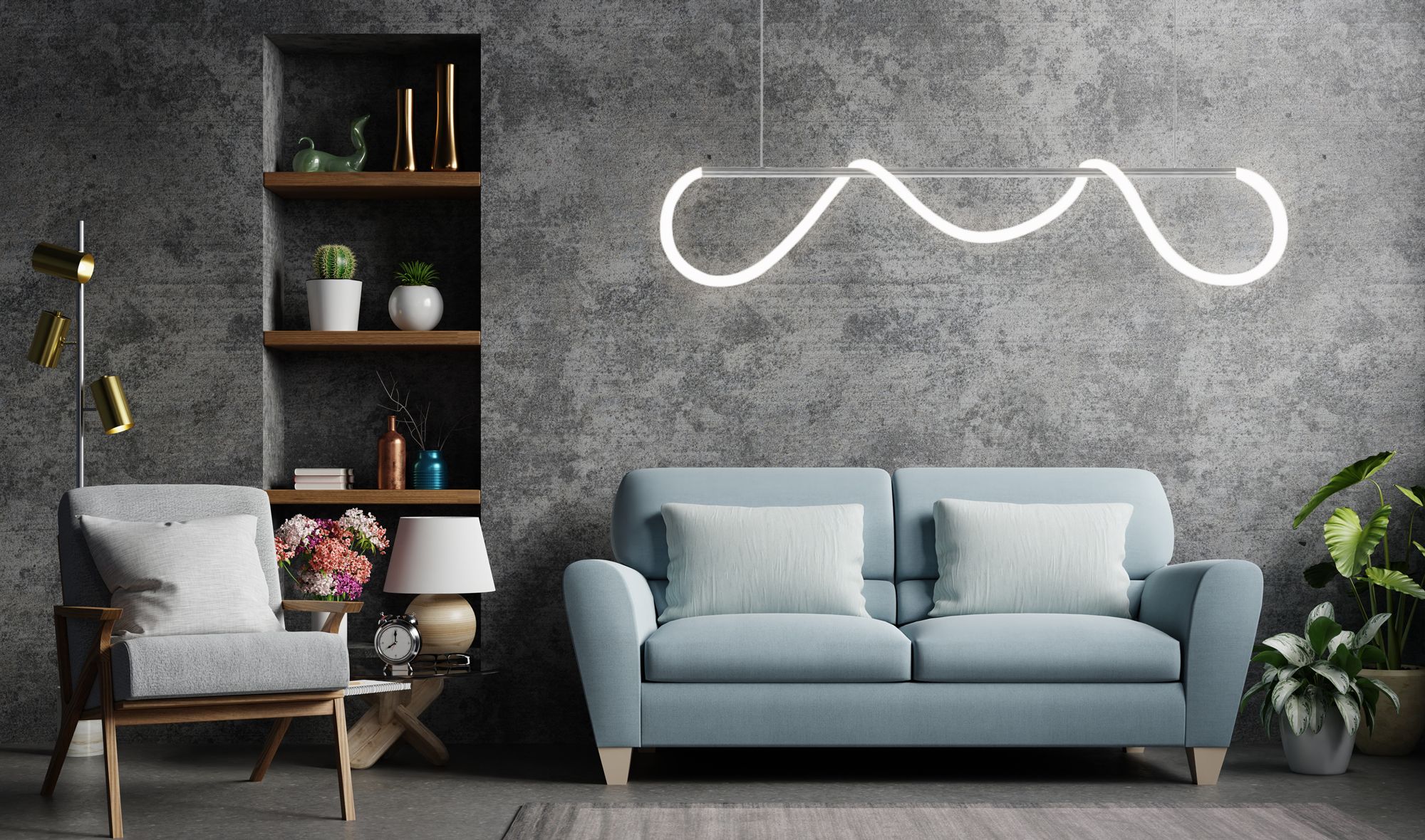 Lampada Led App855-cp Long Chrom