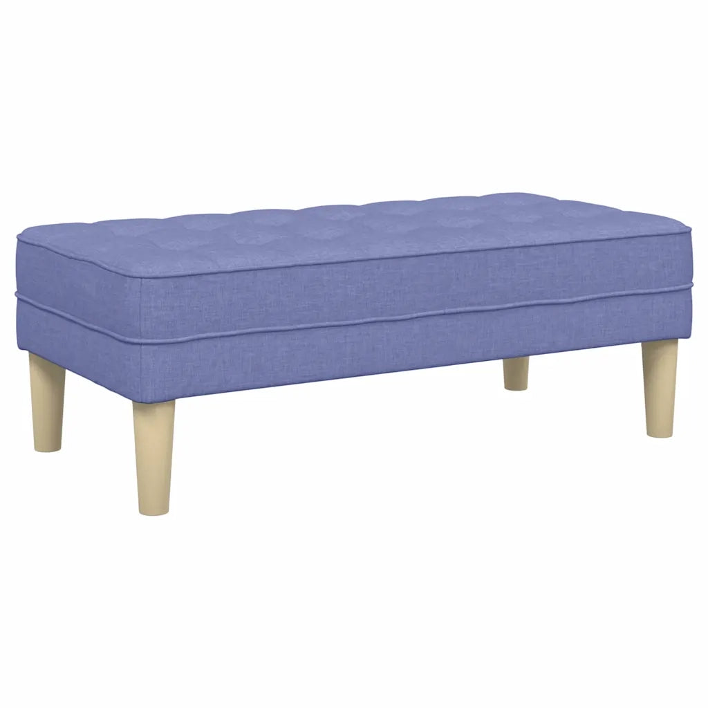 panchina con cuscino Blu jeans 113 x 57 x 39 cm Tessuto CFW5370924