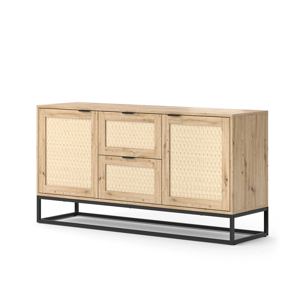 Vicco Credenza Marrone 40 x 72.5 cm con 2 porte e 2 cassetti