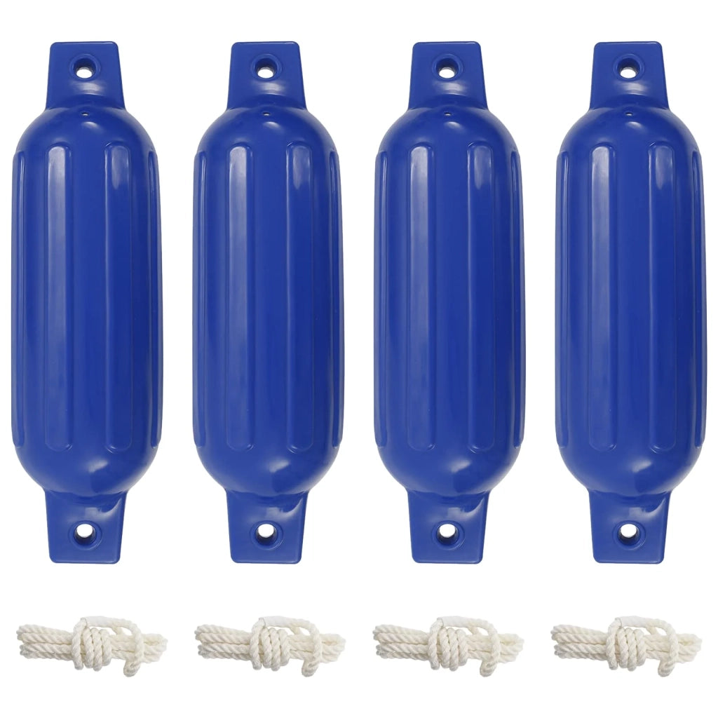 Paraurti per Gommone 4 pz Blu Ø 11x40 cm in PVC 92376