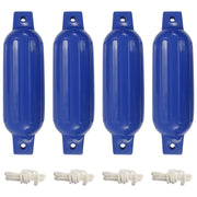 Paraurti per Gommone 4 pz Blu Ø 11x40 cm in PVC 92376