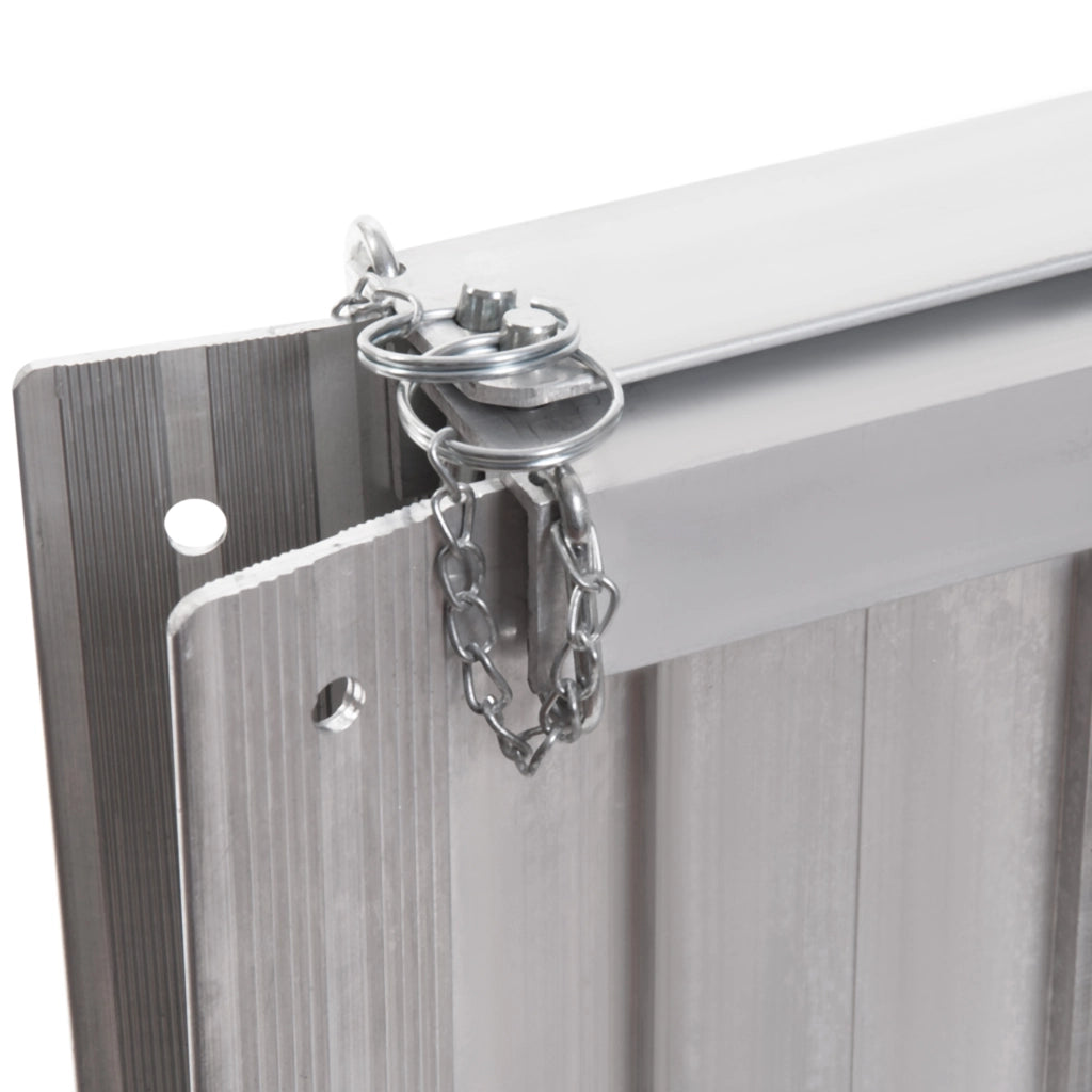 Rampa per Sedie a Rotelle Piegevole 61 cm ¨C zephmum ¨C Alluminio Argento 270 kg
