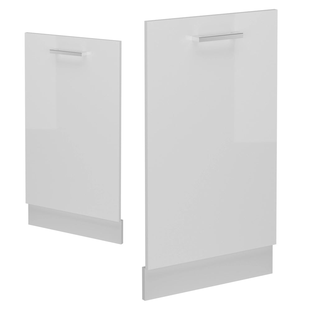Pannello frontale R-Line Bianco lucido/Bianco 45 cm senza piano di lavoro Vicco