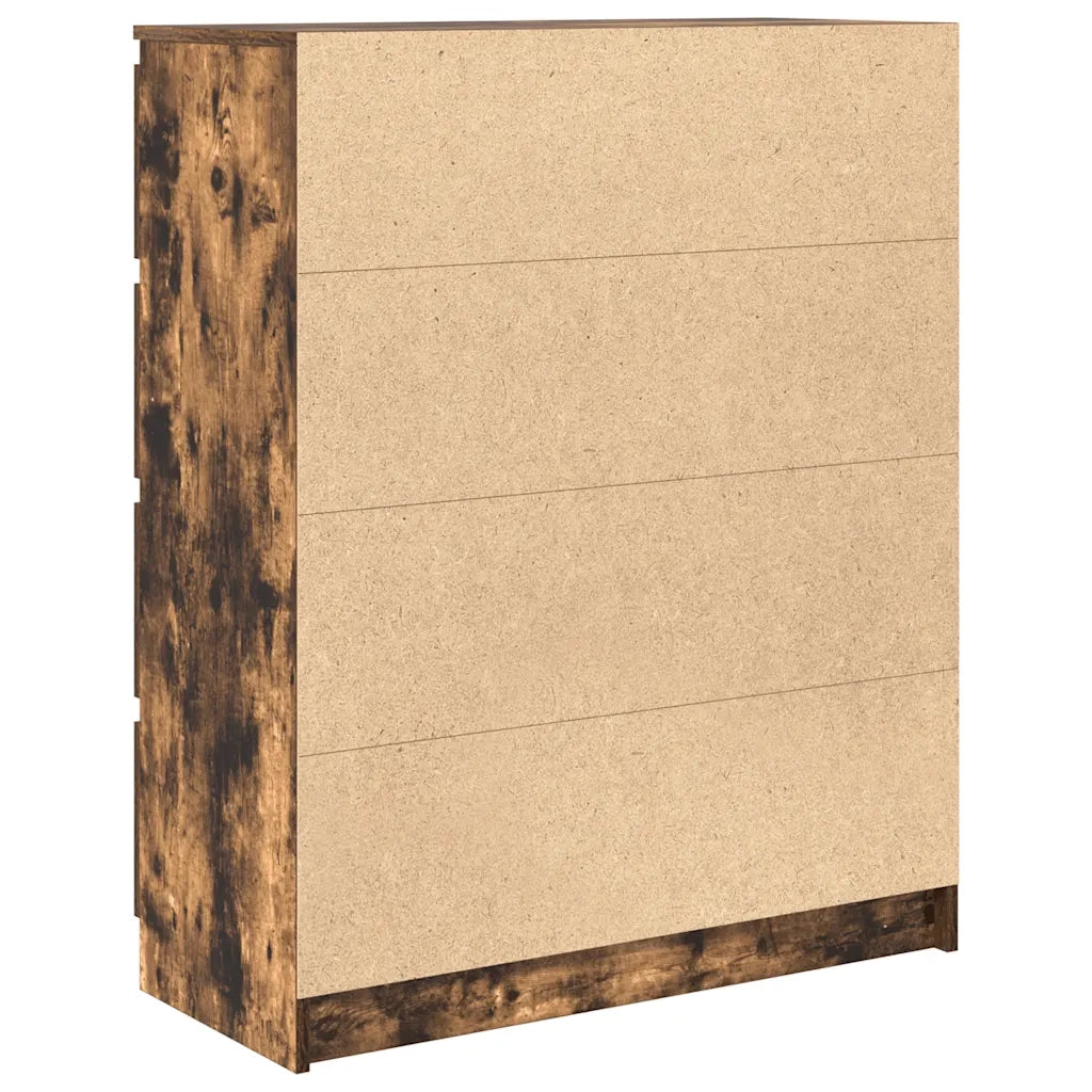 Credenza Rovere Fumo 80x35x99 cm in Legno Multistrato 3328484