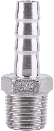 Connessione a Slanga per Acciaio Inossidabile 304 - Esterno - Barbetta di Connettore - BSP 1/8" a 3/4" - Per Tecnica Chimica - Connettore Rapido - Connettore di Tubo
