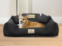 AIO FACTORY 115x95 cm KINGDOG MM43 Cuccia per cani personalizzabile nera