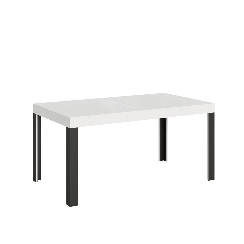 Tavolo Allungabile 160-244x80x77 cm Linea Bianco Frassino