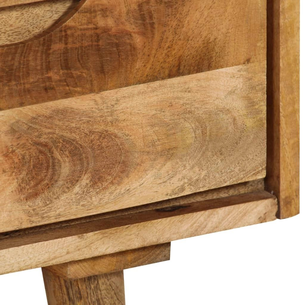 Buffet credenza mobiletto consolle mobile contenitore legno massello di mango 90 cm 4402095
