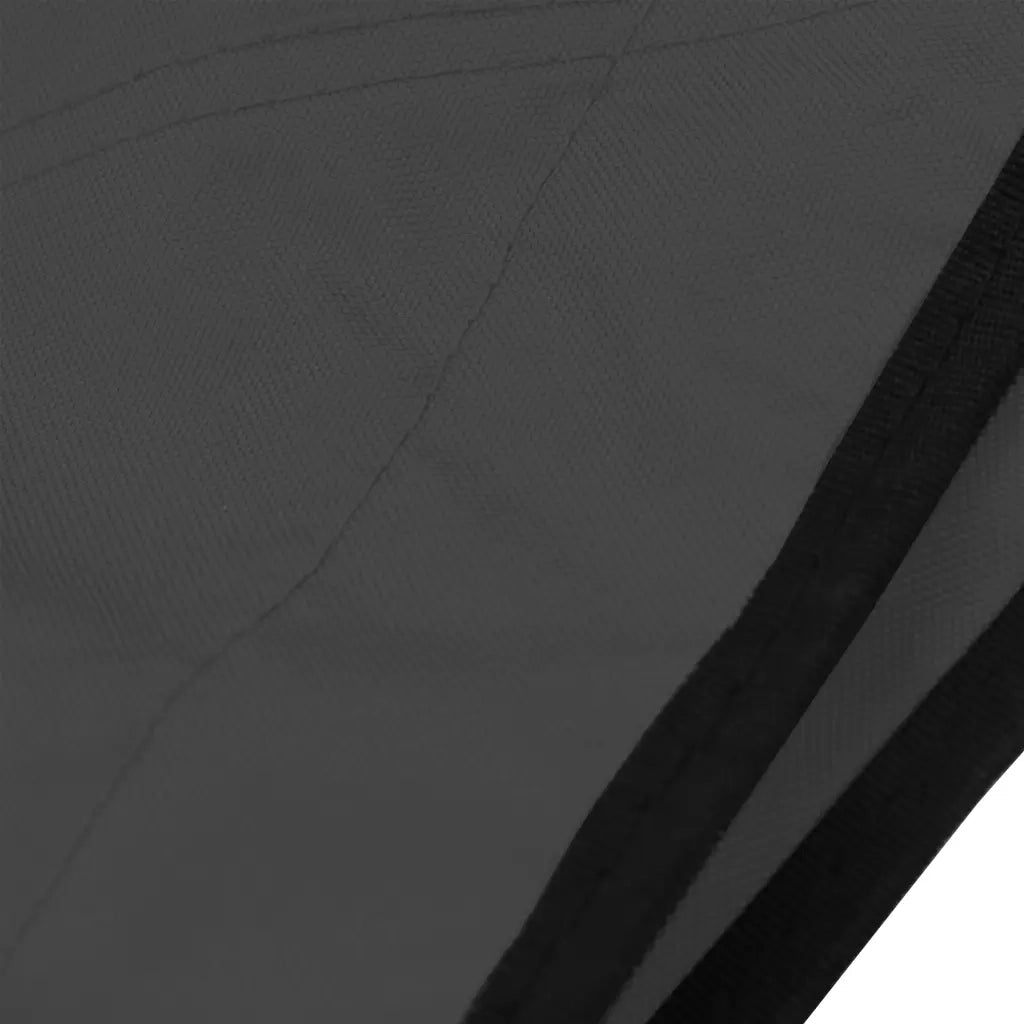 Bimini di Prua con Tendalino a 3 Archi Antracite 183x196x137 cm 93136