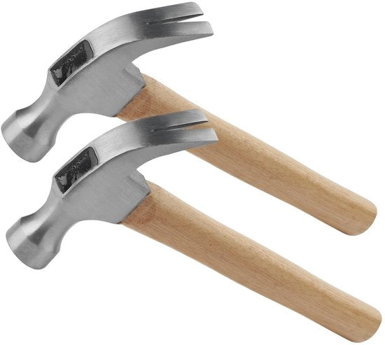 Hammer a Mano 8 oz - Manico in Legno - Martello da 25 cm - Martello da Nastri - Riparazione Domestica - Grip Comodo