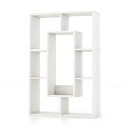 Libreria aperta geometrica 60 x 20 x 90 cm contenitore sicuro per soggiorno/ufficio design moderno legno bianco 20_0017313