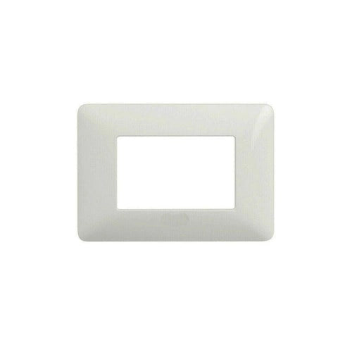 PLACCHETTA PLACCA BIANCA COMPATIBILE MATIX 3 POSTI COPRI INTERRUTTORE C8803 WHT